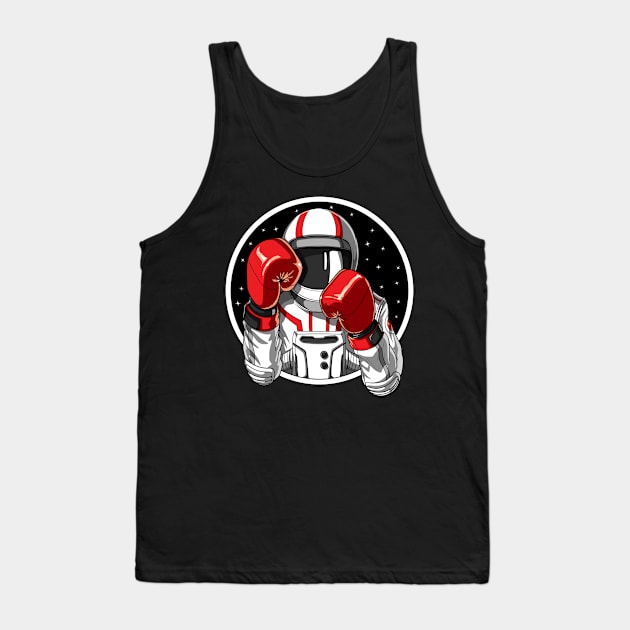 Astronaut Boxing Tank Top by underheaven